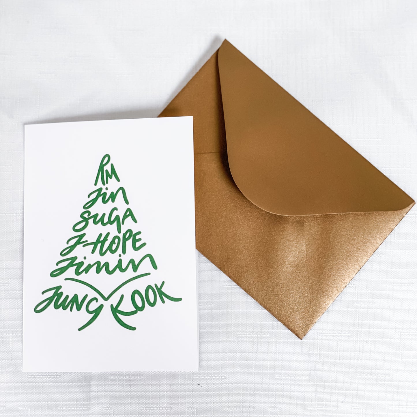 BANGTAN CHRISTMAS TREE CARD