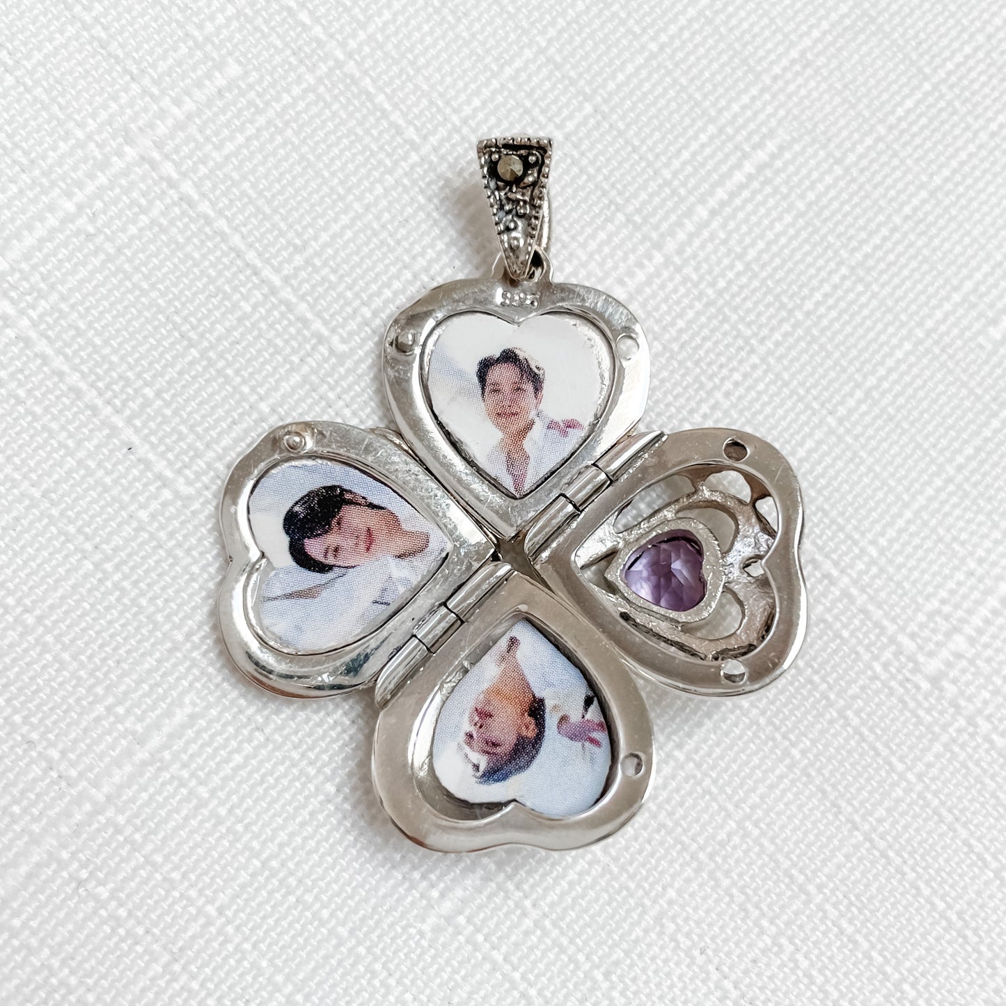 'WHO'S YOUR BIAS?' BORA HEART - SILVER LOCKET