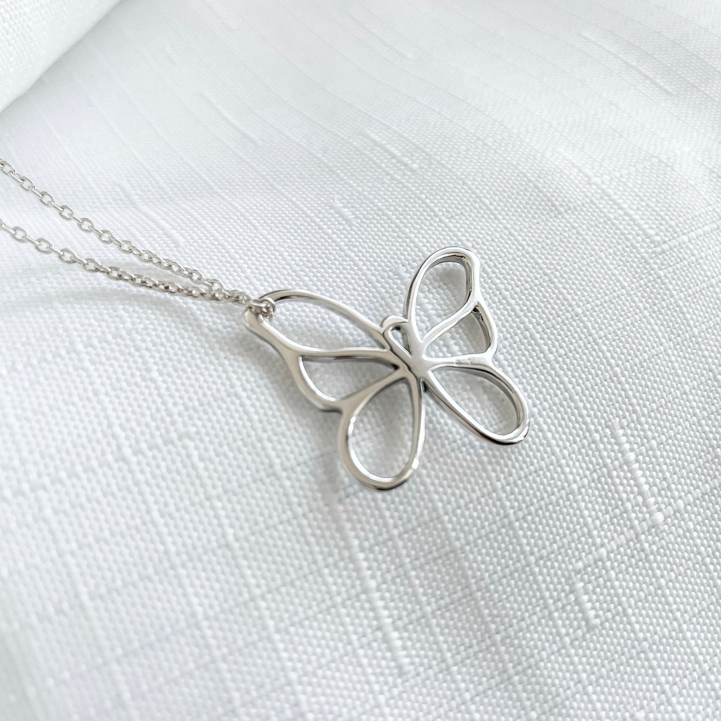 'BUTTERFLY' OT7 - SILVER NECKLACE