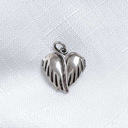 'SPREAD MY WINGS' HEART LOCKET